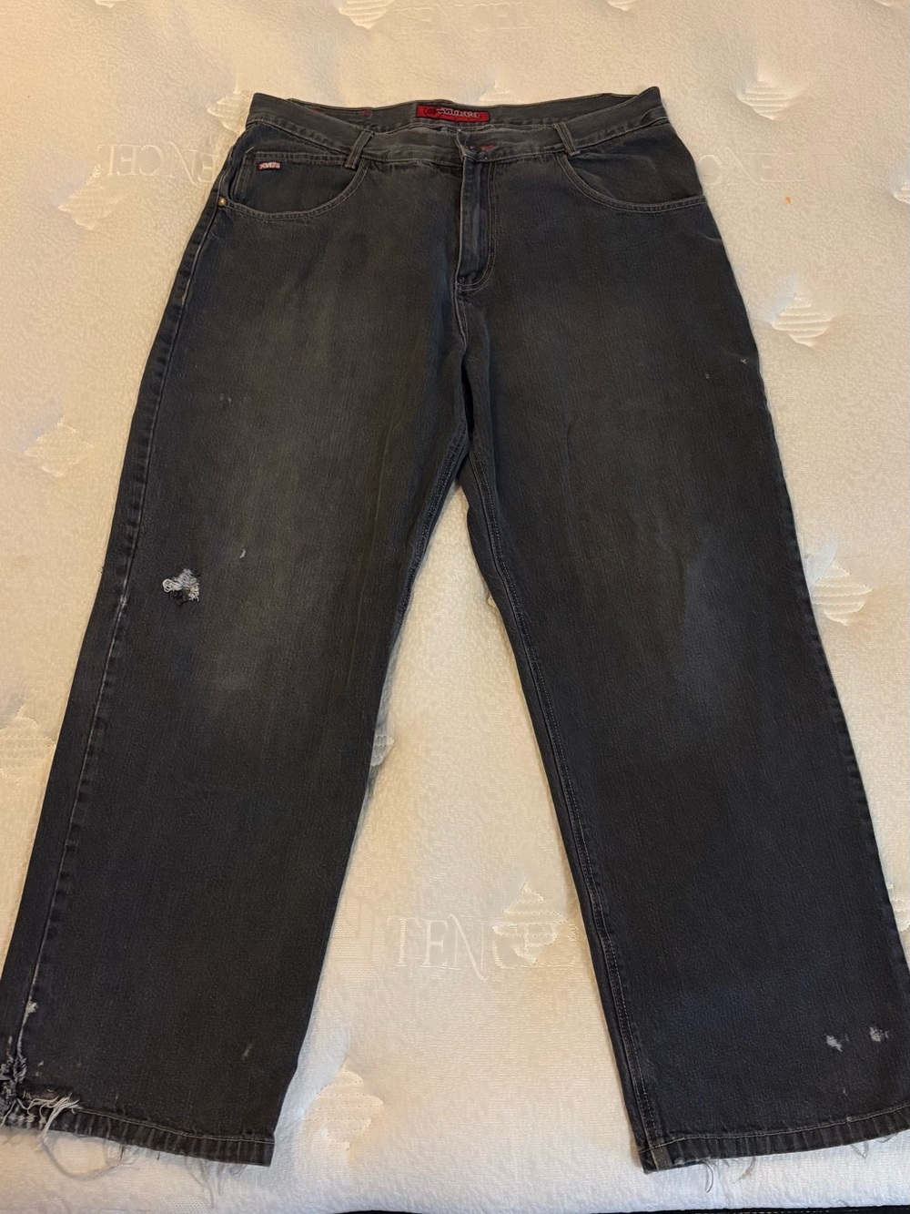 MECCA Black Relaxed Fit Men's Jeans